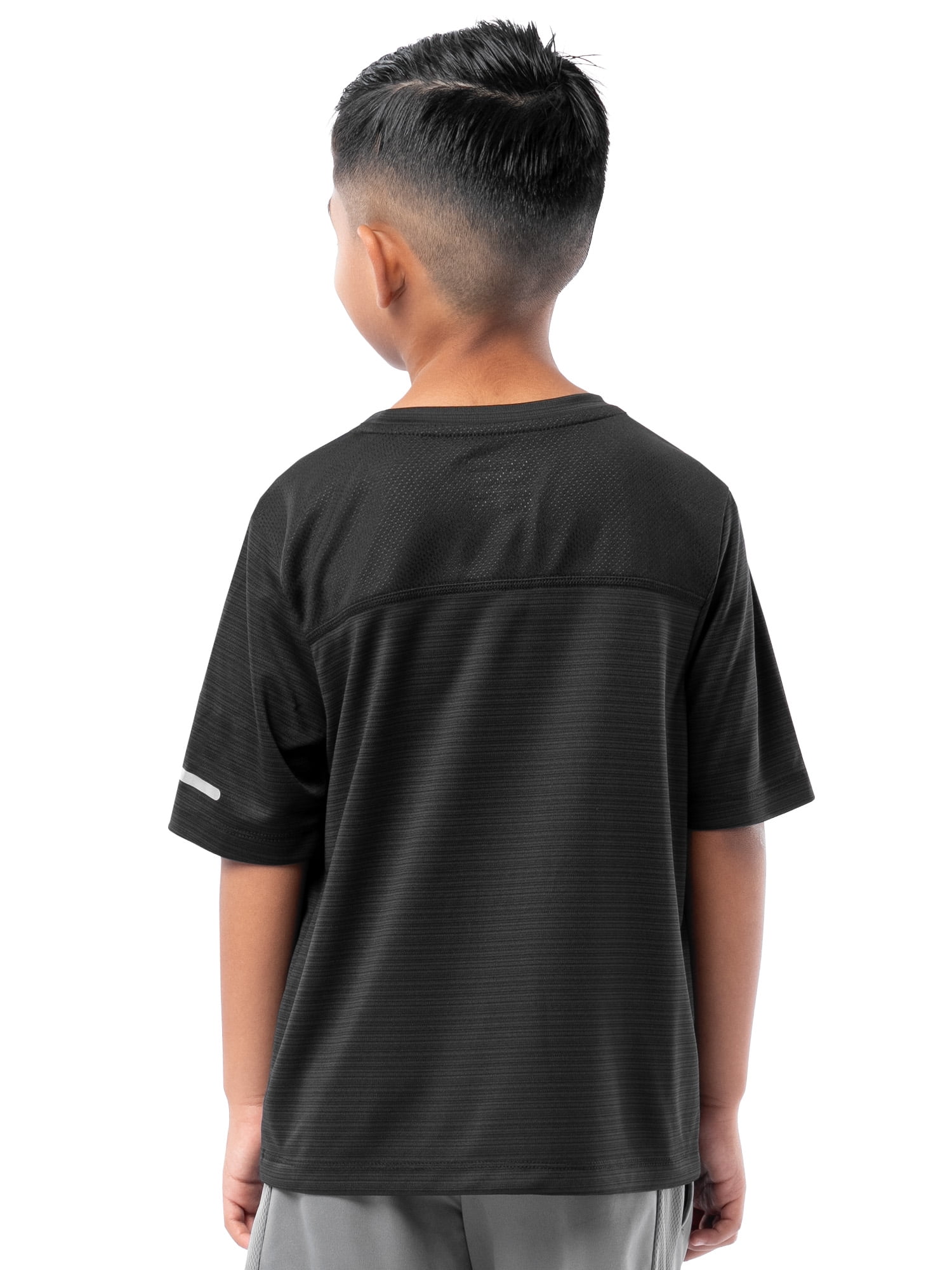 Athletic Works Boys Short Sleeve Core Performance T-Shirt, Sizes 4-18 & Husky
