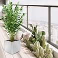 thumbnail image 5 of Celsyestra Corten Steel Rectangular Outdoor Planter Box, Rustic Modern Farmhouse Raised Metal Garden Bed, Large Commercial Residential 36in x 12in x 16in, 5 of 10