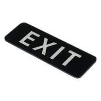 Uxcell 9"x3" EXIT Sign Acrylic Self Adhesive Door Sticker Wall Mounting Sign Black