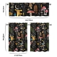 thumbnail image 5 of Cozy Mushroom Kitchen Curtains 3-Piece Set 27.5x36in Polyester Fabric Woodland Look Ideal for Thanksgiving Holiday, 5 of 5