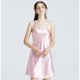 thumbnail image 2 of Camisón de seda de hielo de verano para mujer, pijama sexy de seda fina con tirantes, ropa de hogar de primavera y otoño, 2 of 6