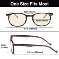 thumbnail image 3 of GAMMA RAY 010 Slim Vintage Computer Readers Reading Glasses Anti Reflective Anti Glare Anti Eyestrain Lens for Digital Screens, UV400 Protection - 3.00x Tortoise, 3 of 9