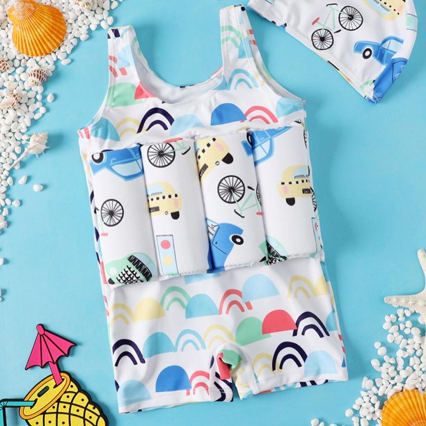 Bullpiano 29T Kids Toddler Boys Floatation Swimsuit Buoyancy Cute