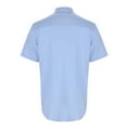 thumbnail image 3 of uikmnh Mens Shirts,Men's Summer Casual Solid Cotton and Button Short Sleeved Shirt Top,Men's T-shirts,T Shirts for Man(Color:Blue,Size:XL), 3 of 7