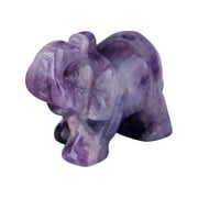 HomeLife Elephant Statue 1pc 1.57 Realistic Exquisite Collectible Living Room Bedroom Animal Sculpture Ornament Mini Elephant Ornament