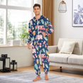 thumbnail image 6 of FORMRS Onesies Pajama for Adults Unisex Hoodie Winter Jumpsuit One Piece Sleepwear, Sizes S-2XL, Pink Cartoon Truck Pattern, 6 of 7