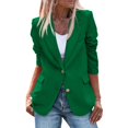thumbnail image 2 of Baberdicy Blazers for Women Women's 2024 Fall Business Casual Long Sleeve Notch Lapel Trendy Work Jackets Outerwear, Sale Clearance Green Xl, 2 of 9