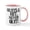 White/Pink Inside, variant on CafePress - HUSTLE, HIT, NEVER QUIT! Mug - 11 oz Ceramic Mug - Novelty Coffee Tea Cup
