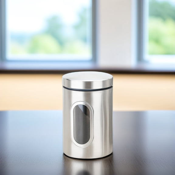 COSMOBETTY Sealed Stainless Steel Canister for Home Kitchen Storage of Coffee Beans and Snacks