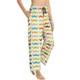 thumbnail image 2 of Daiia Colorful Mustache Women's Sleep Pant with Pockets and Drawstring,Pajama Pants-XX-Large, 2 of 9