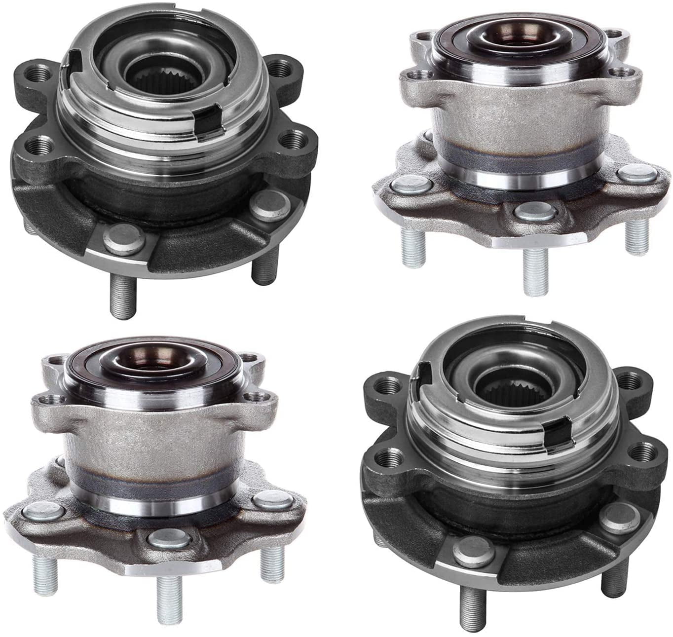 Detroit Axle Front Driver or Passenger Side Complete Wheel Hub & Bearing Assembly 2007-2012 Nissan Altima 2.5L 2013 Altima Coupe 2.5L 