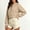 Khaki cropped zip sweatshirt women a1, variant on thefmos Women's Zip Up Long Sleeve Cropped Sweatshirt Solid Color Casual Lightweight Top Trendy Spring Fall Clothes, Blue L