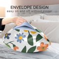 thumbnail image 4 of Yayeee Pillowcase Standard Size Set of 2 Satin Wrinkle Resistant Pillow Case, Retro Colorful Flowers, 4 of 7