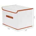 thumbnail image 4 of REGALWOVEN Storage Cube, Storage Bin with Handles and Lid, 1 Pcs Storage Basket for Organizing Cloth Beige 14.6x10.6x10.2', 4 of 7