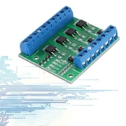 MOSFET Module,PWM 4-Channel MOS FET Module PLC Circuit Board Driver Module 3-20V To 3.7-27VDC 10A,PWM MOS Module