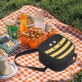 thumbnail image 4 of Jeiento Bee Kindergarten Lunch Box for Girls Bento Lunch Bag with Strap Leakproof Small Insulated Cooler Bag Reusable Thermal Meal Tote Kit for Boys Child Kids for School Potluck Travel, 4 of 6