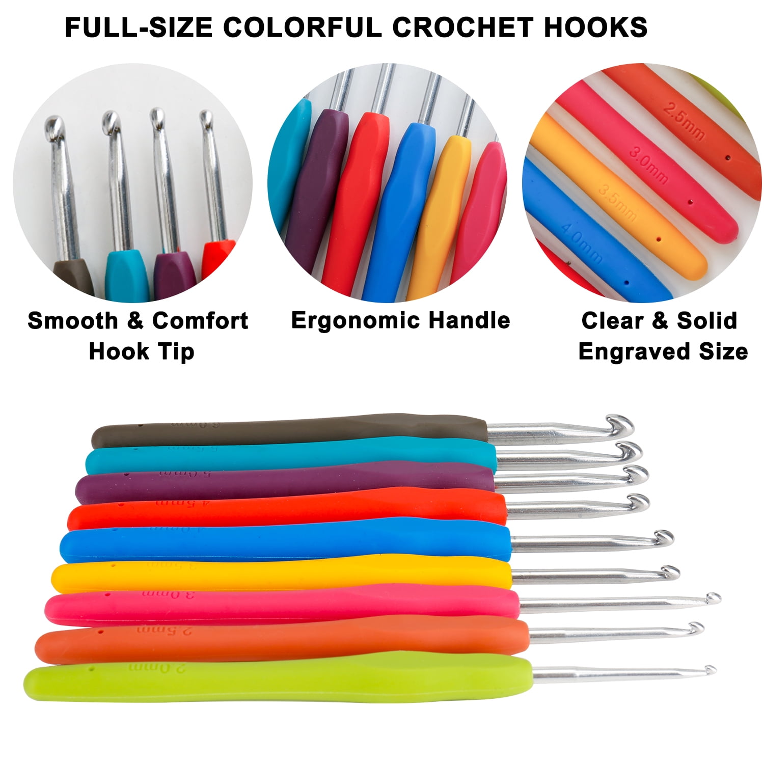 NBPOWER 67pcs Crochet Kit for Beginners, Knitting Kit Includes Chunky Yarn, Knitting Needles, Crochet Hooks, Canvas Tote Bag, Crochet Accessories, Suit for Both Beginners and Experienced Crocheters