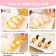 thumbnail image 4 of Onigiri Rice Ball Mold Maker Kit 7 Pack , Musubi Press, Classic Triangle Shake Sushi Roller Mat Tool Lunch and Home DIY, Non-stick, BPA-Free, 4 of 9