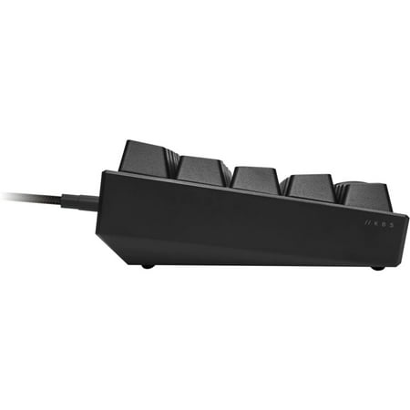 CORSAIR - K65 RGB Mini Wired 60% Mechanical Cherry MX SPEED Linear Switch Gaming Keyboard with PBT Double-Shot Keycaps - Black