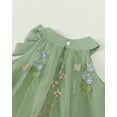 thumbnail image 5 of Baby Girls Clothes Toddler Girls Tulle Dress 4T Girls Summer Halter Dress 5T Girls Sleeveless Solid Color Floral Dress Green, 5 of 7