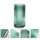 thumbnail image 3 of EeaseMX Jarrón de vidrio con vetas verticales, adorno creativo para botellas (verde oscuro), 3 of 8