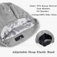 thumbnail image 4 of Gorro de pelo Fittia Satin para dormir, antideslizante, gris claro, 4 of 7