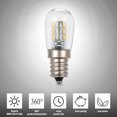 thumbnail image 3 of Ac110V Led Refrigerador Luz E12 Bombilla Base Smd3014 Blanco Cálido TOMSHOO Luz del refrigerador, 3 of 7