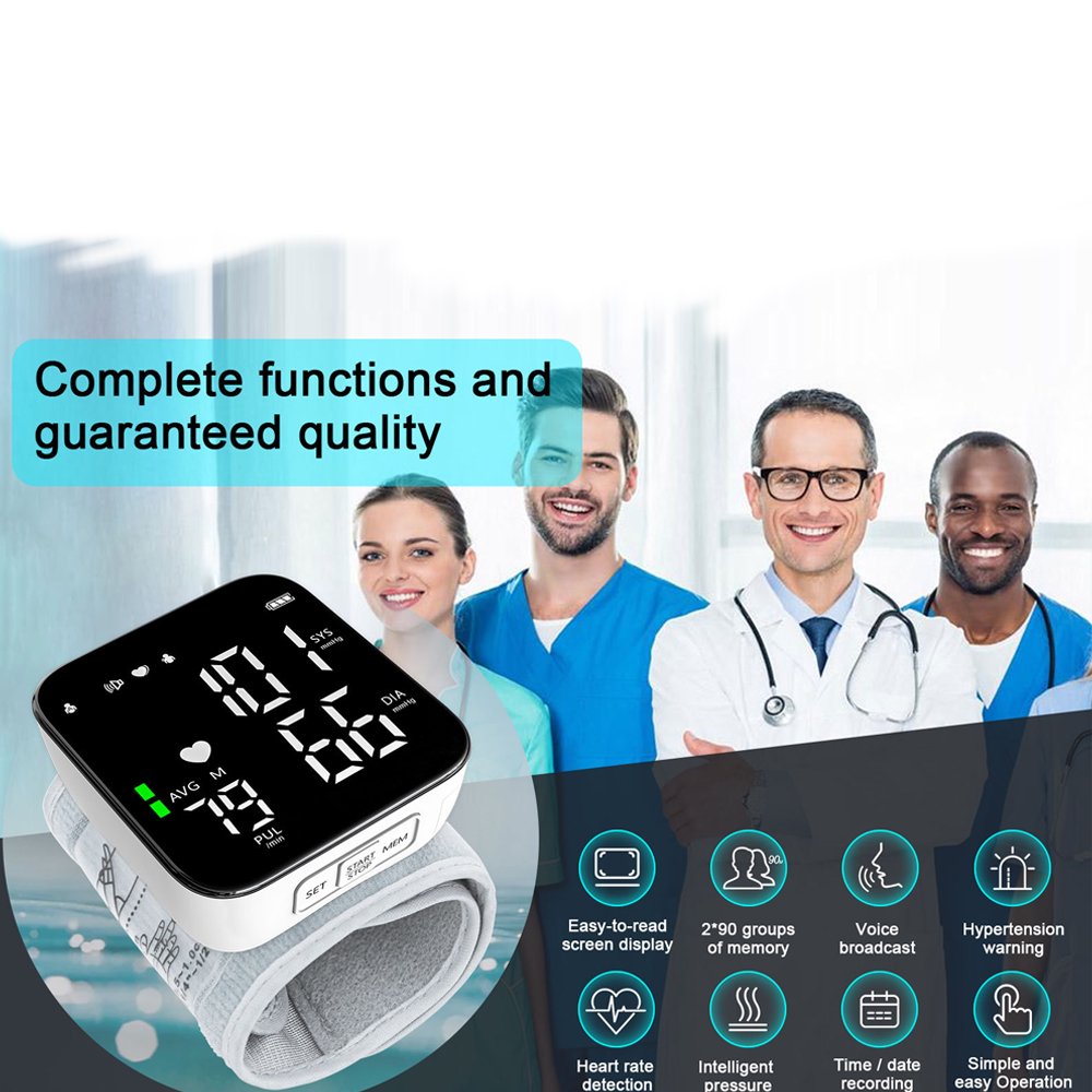Moonsun Automatic Wrist Blood Pressure Monitor with Voice photo 4