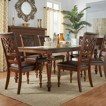 Weston Home Virginia 7 Piece Extending Dining Table Set Weston Home Virginia 7 Piece Extending Dining Table Set