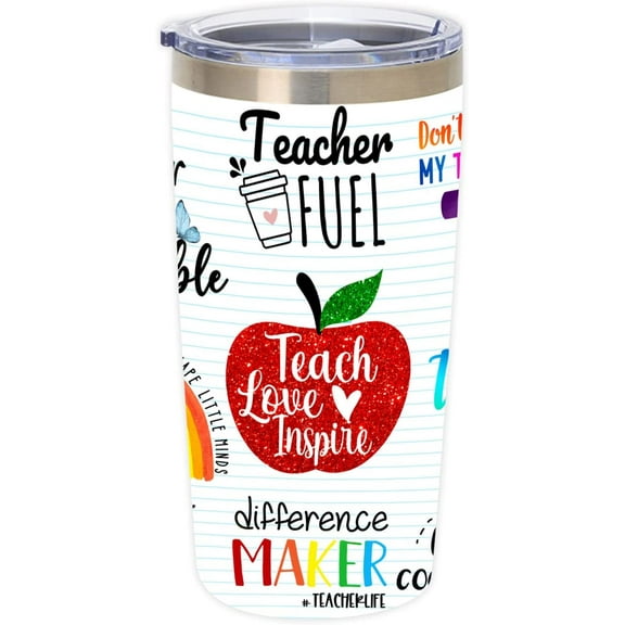 Teacher Gifts for Women, Men, Teacher Appreciation Gifts from Students, Teacher Christmas Gifts, Teacher Birthday Gifts, Back to School Gifts, 20 oz Travel Tumbler Coffee Cup