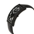 thumbnail image 2 of Men's Aristocrat IP Black Curved Rectangular Stainless Watch with Black Dial, 2 of 3