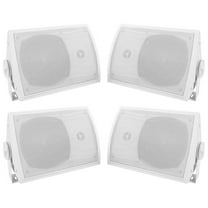 4) Rockville HP5S 5.25" Outdoor/Indoor Home Theater Patio Speakers Swivel Mounts