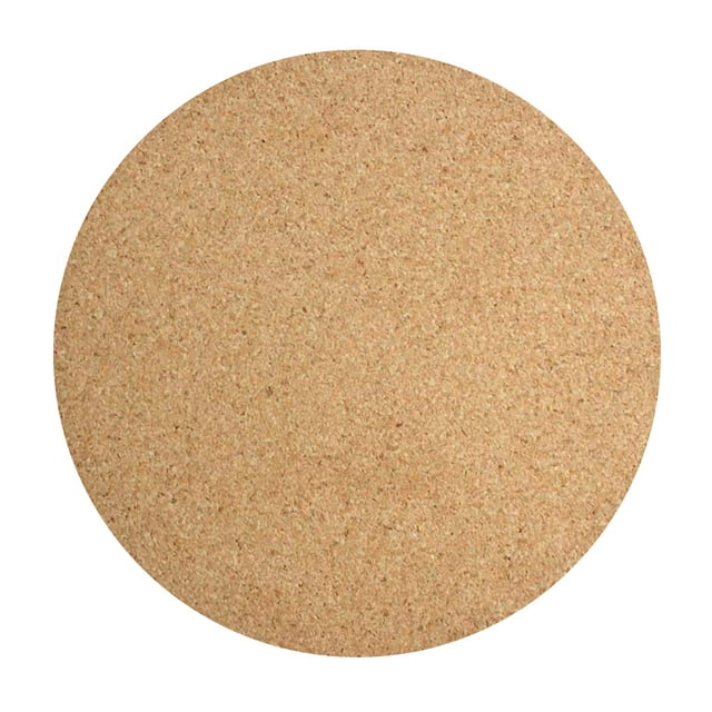 SHISUYAN Tableaux Ronds en Liège Protection Environnementale Naturelle Tableau Adhésif pour Mémos Photos Messages (Diamètre 30cmx6mm)
