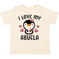 thumbnail image 3 of Inktastic I Love My Abuela with Cute Penguin and Hearts Girls Toddler T-Shirt, 3 of 5