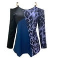 thumbnail image 4 of Camiseta de manga larga sin tirantes con estampado de leopardo a la moda para mujer Pompotops gfhjh20845, 4 of 4