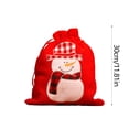 thumbnail image 4 of Cheapark Cute Christmas Drawstring Gift Bags - Festive Reusable Present Bags for Holiday Gifting, Christmas Party Favor Supplies, 4 of 6