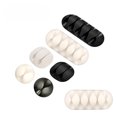 thumbnail image 2 of Adhesive Cable Clips Silicone Cable Organizer Desktop Wall Charging Cord Earphone Line Mous Management USB Data Cable Holders 2 Clips 3 pcs, 2 of 6