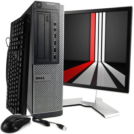 Dell 9010 Optiplex Desktop Computer Intel Core I5 3.4GHz 16GB RAM 750GB HDD Windows 10 Professional Includes Bluetooth,WIFI,19in LCD and Keyboard and