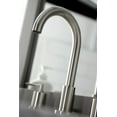 thumbnail image 4 of Kingston Brass FSC8928SVL Serena Widespread Bathroom Faucet with Pop-Up Drain, Brushed Nickel, 4 of 5