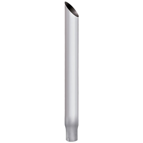 6 To 5 ID X 84 Inch Chrome Miter Cut Exhaust Stack by BESTfit