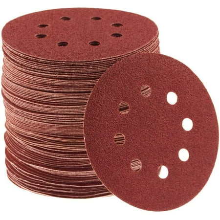 

10 pcs 5 Inch 125mm Round Sandpaper Eight Hole Disk Sand Sheets Grit 60-2000 Hook and Loop Sanding Disc Polish 1500