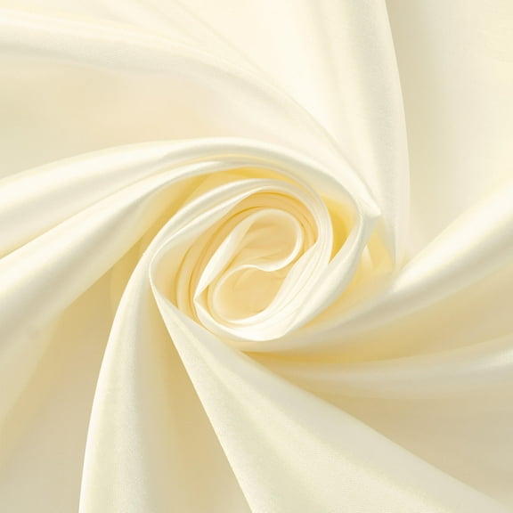 Polyester China Silk Lining Fabric 60" Wide Habutai By The Yard (Off White)