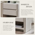 thumbnail image 6 of wow97e Modern Nightstand set of 2 for Bedroom, 25" Tall Wood End Table with Charging Station& Open Shelf , Bedside Table w/Rounded Corner Design for Bedroom, Living Room, 6 of 8