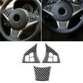 thumbnail image 3 of Carbon Fiber Steering Wheel Cover Trim for BMW E60 5 Series Scratch Protection, 3 of 3