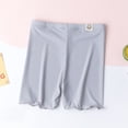 thumbnail image 6 of Cowsor Big Kids Girls Summer Solid Safety Pants Ice Silk Thin Lightweight Anti Chafing Base Layer Shorts For 2-13 Years Old, 6 of 6