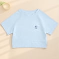 thumbnail image 4 of T-Shirt pour Filles, Col Rond à Manches Courtes, Haut Ample Polyvalent de Sport Décontracté pour Enfants, 4 of 5