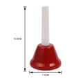 thumbnail image 1 of tredstone 8pcs / set Haltères 8 Notes Cloches Colorées Haltères Ensemble Enfants Jouet Musical Percussion Instrument de Musique Cadeau de Noël Jouet Enfant, 1 of 9