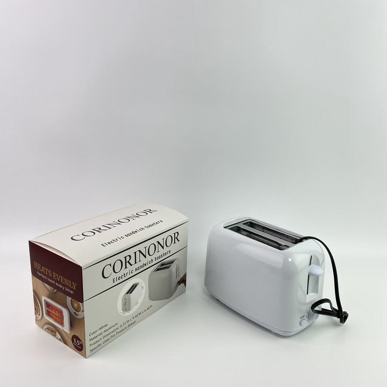 CORINONOR Electric sandwich toasters,Portable Household Toaster Home Sandwich Breakfast Machine Automatic Breakfast Toaster Driver Creative Gift