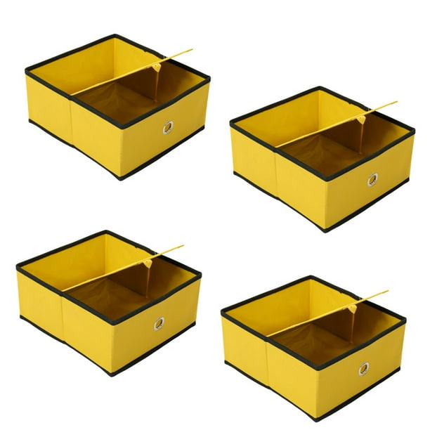 Foldable Storage Bins Cubes Fabric Cubby Basket Drawers Organizer, Set