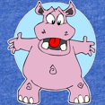 thumbnail image 2 of CafePress - Hippo Hug - Cute Infant Baby Football Bodysuit, 2 of 3